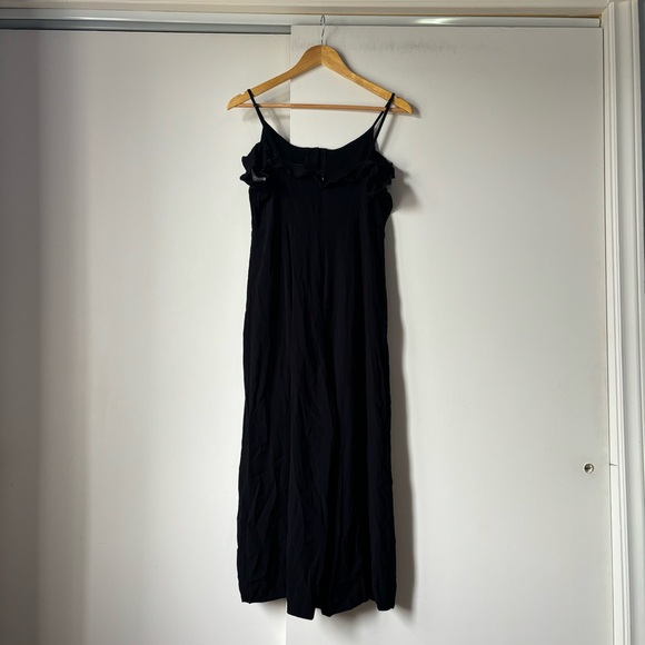 Kachel x Anthropologie Ruffled Jumpsuit Wide Leg in Black - Picture 7 of 13